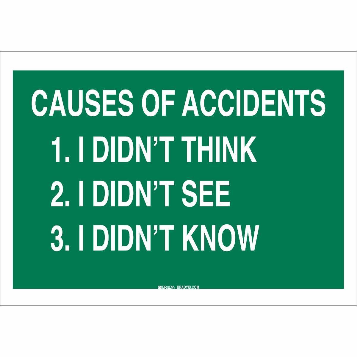 Brady® 25347 Accident Prevention Signs