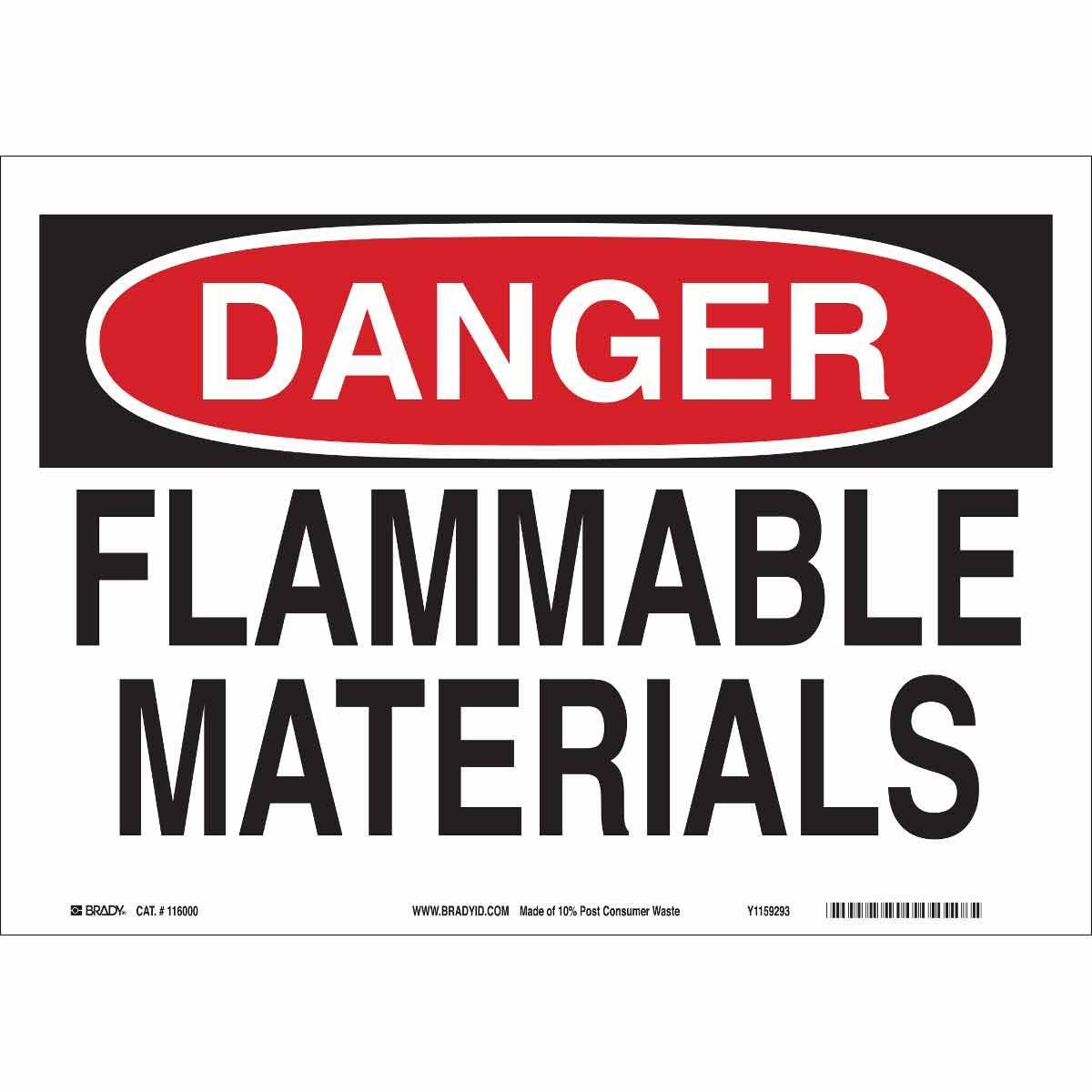 Brady® 25667 Chemical & Hazardous Material Signs