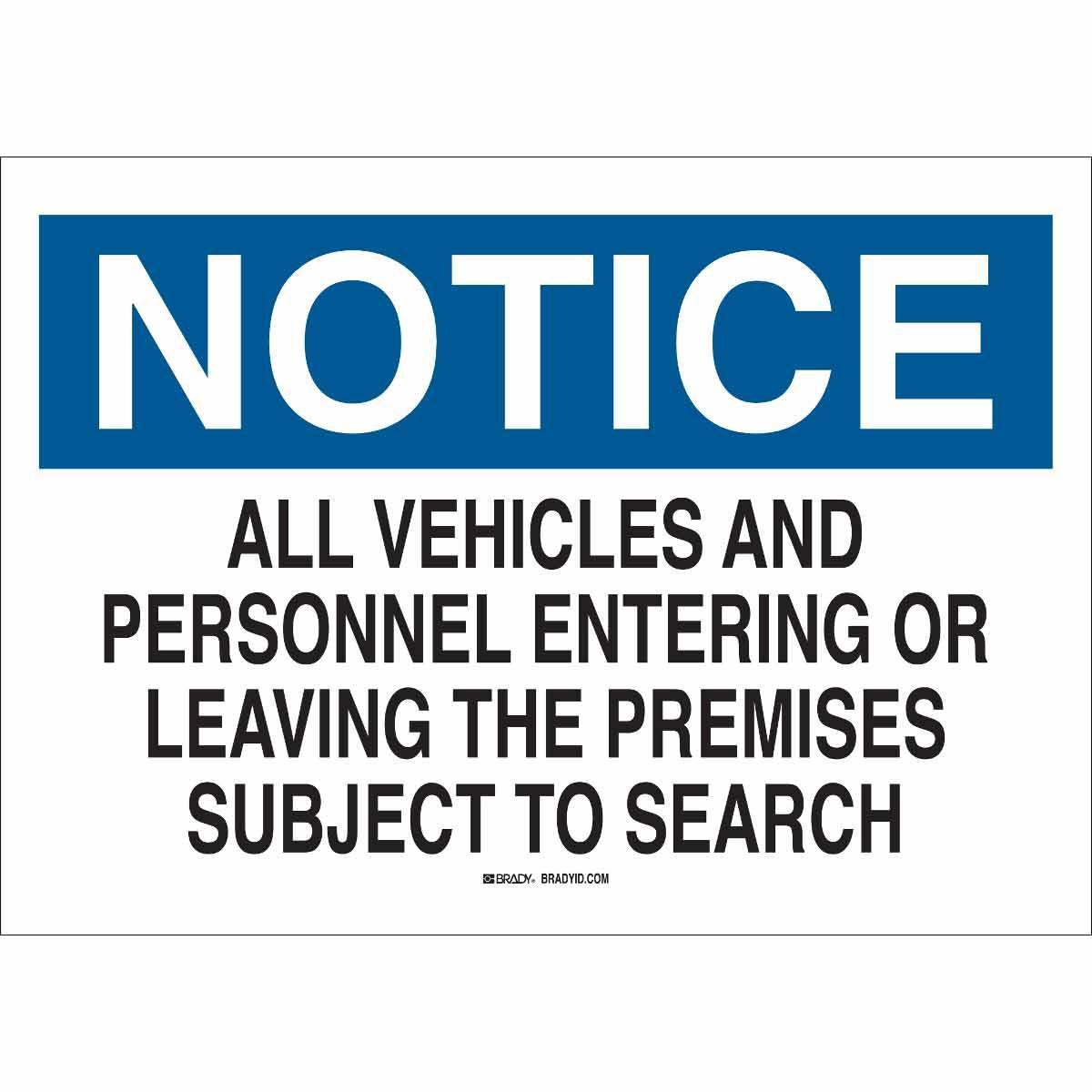Brady® 43396 Parking & Traffic Signs