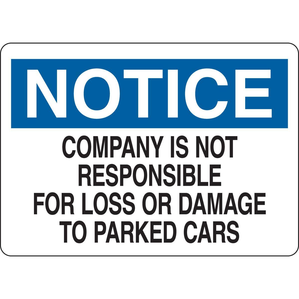 Brady® 43401 Parking & Traffic Signs