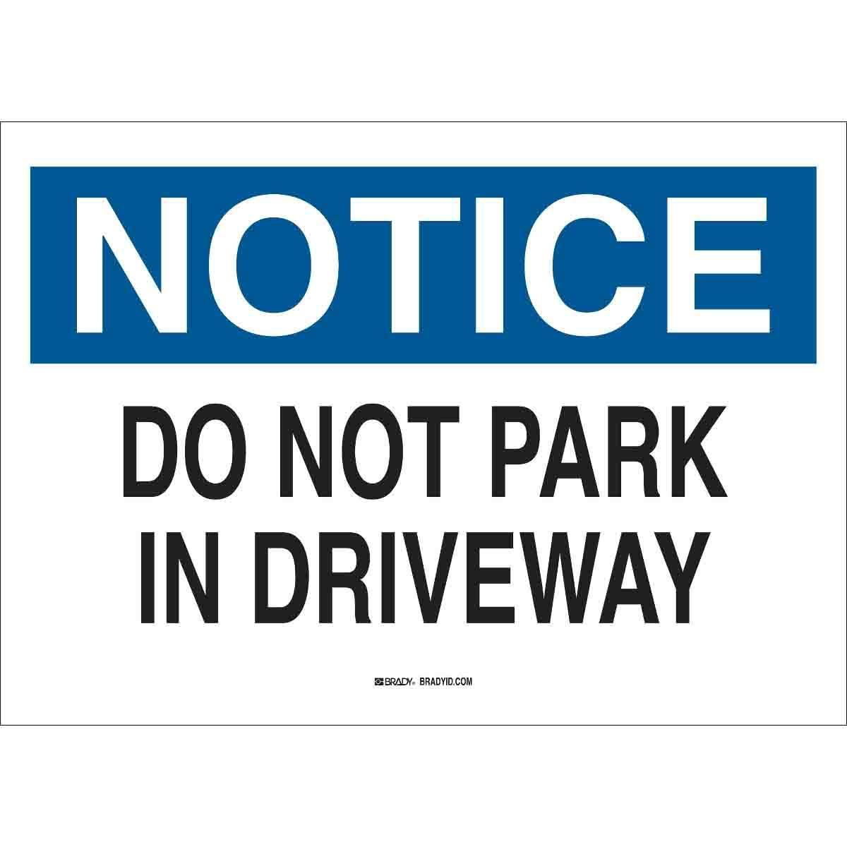 Brady® 25826 Parking & Traffic Signs