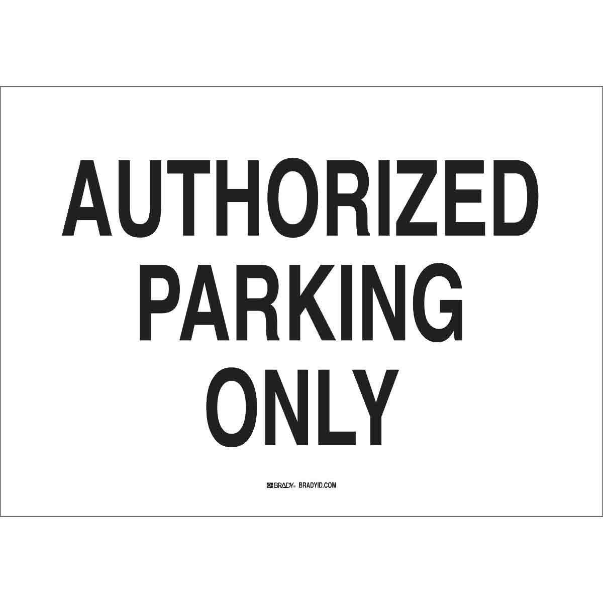 Brady® 43423 Parking & Traffic Signs