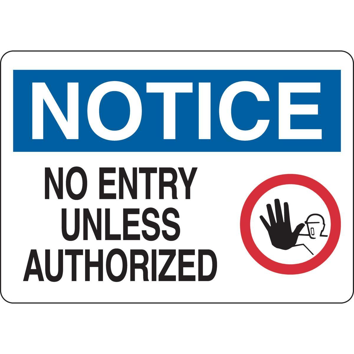 Brady® 25902 Access & Security Signs