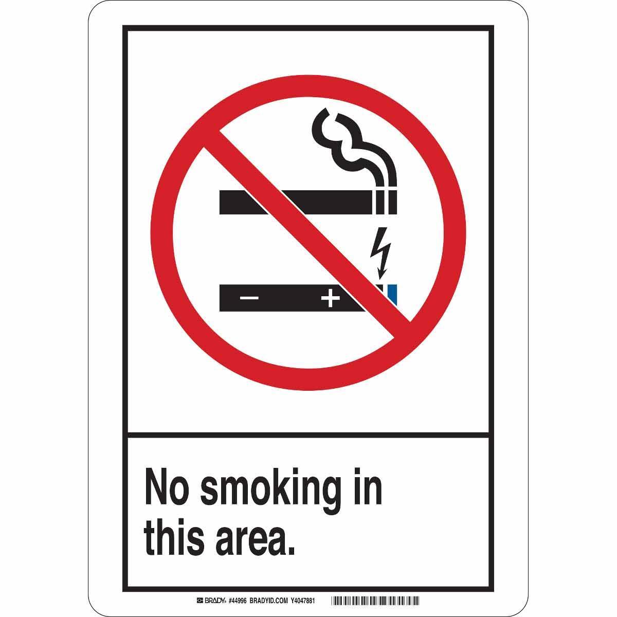 Brady® 44996 No Smoking & Restricted Activity Signs