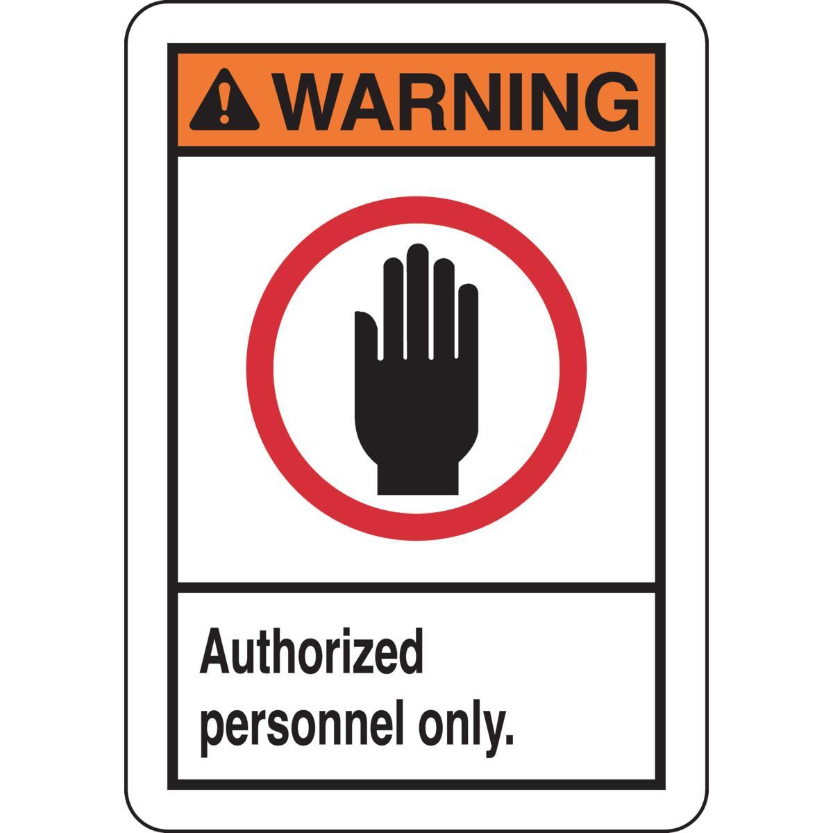 Brady® 45153 Access & Security Signs