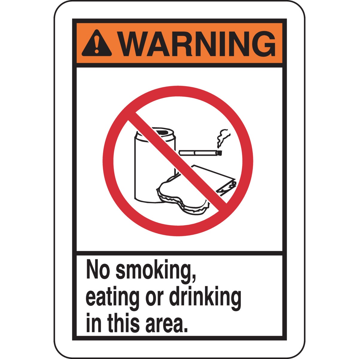 Brady® 45095 No Smoking & Restricted Activity Signs