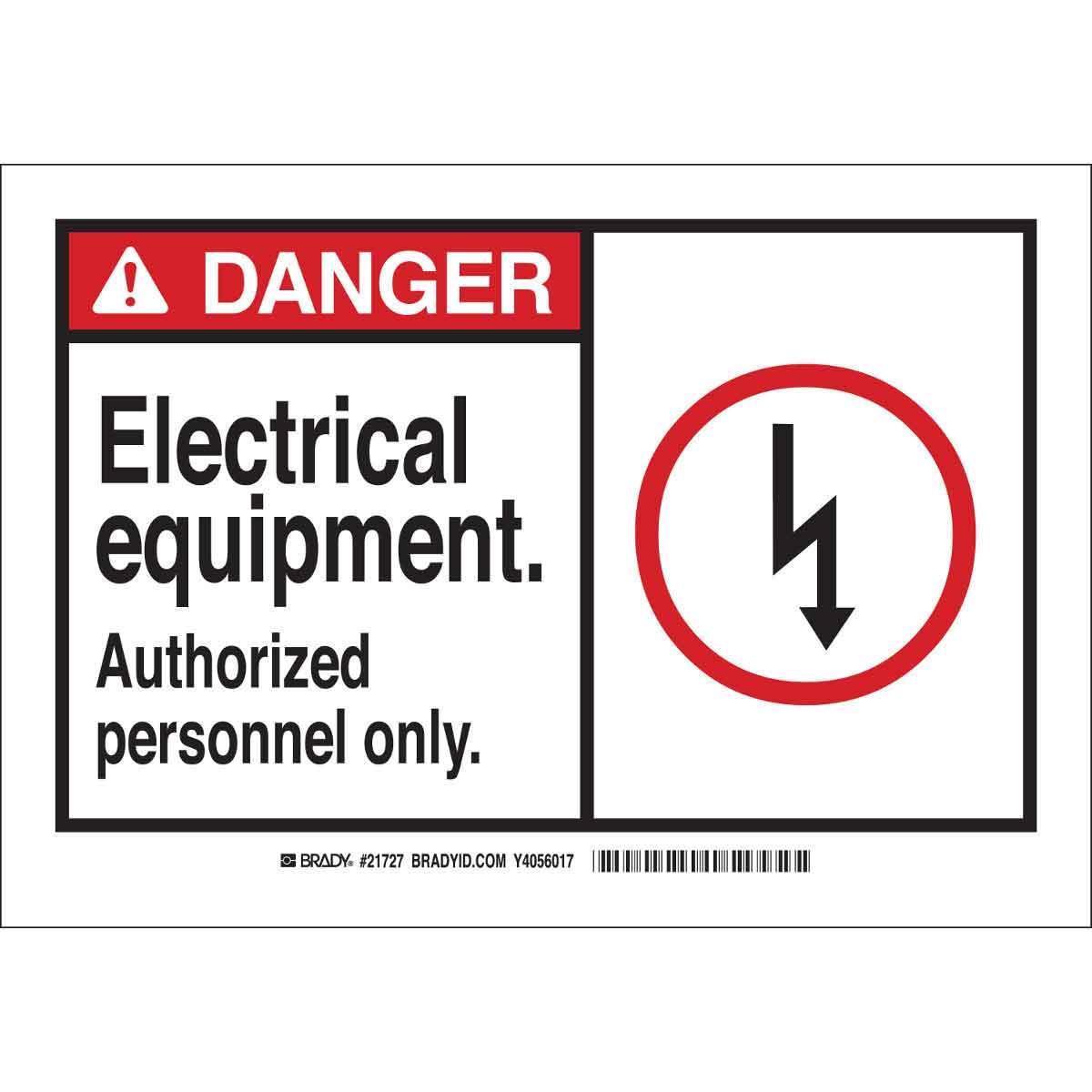 Brady® 49834 Accident Prevention Signs