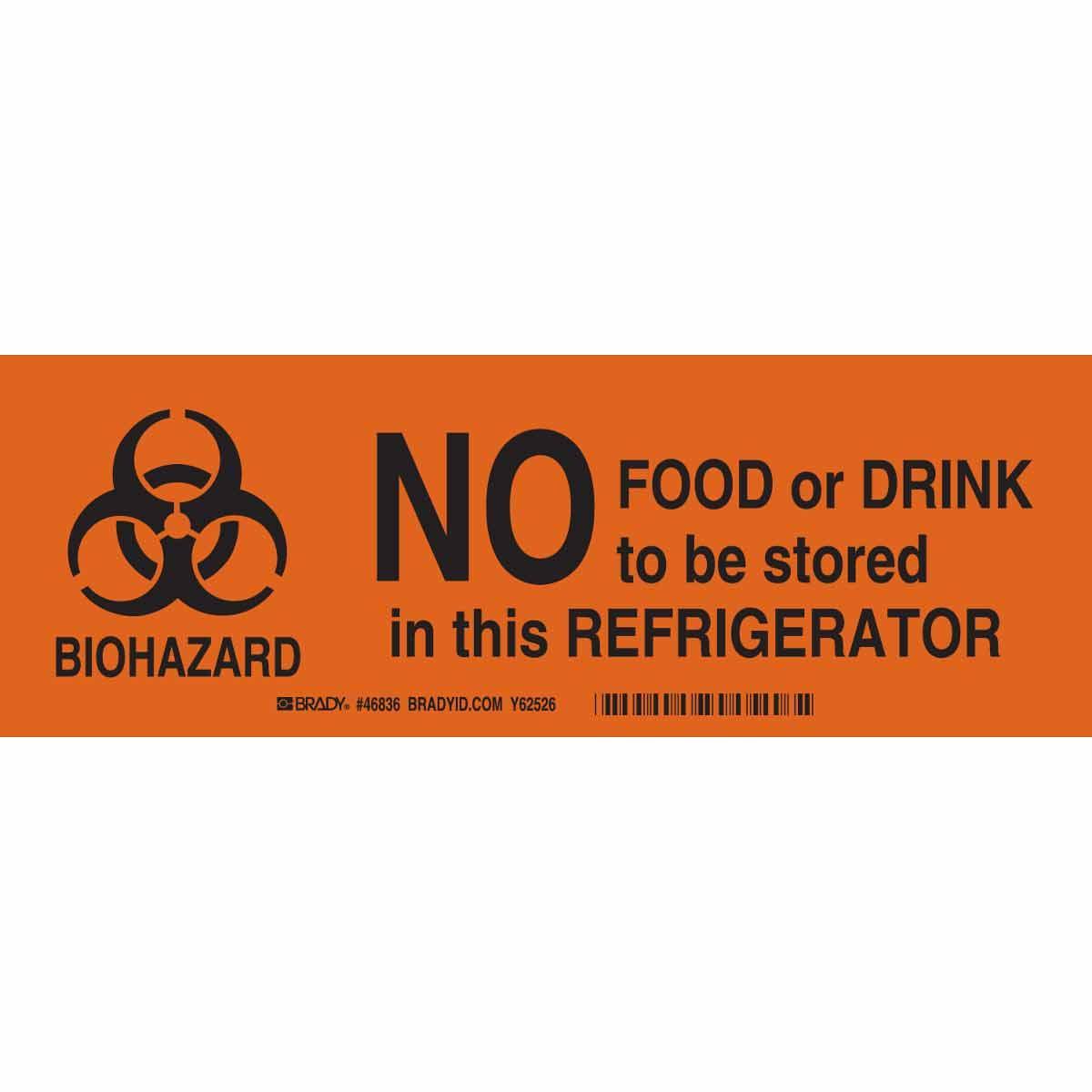 Brady® 46836 Chemical & Hazardous Material Signs