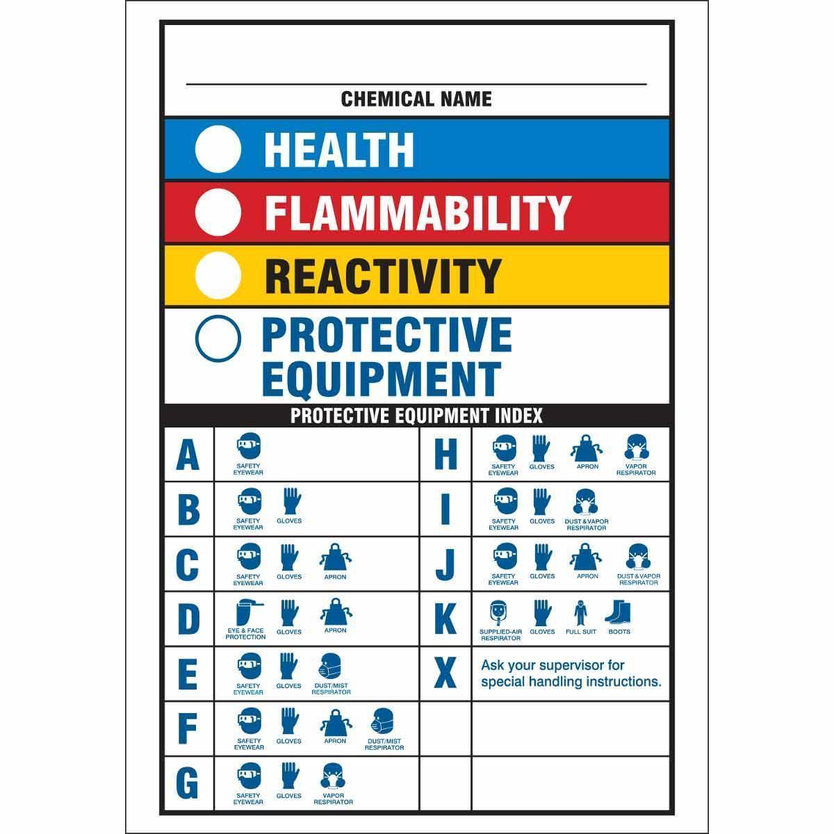 Brady® 46881 Chemical & Hazardous Material Signs