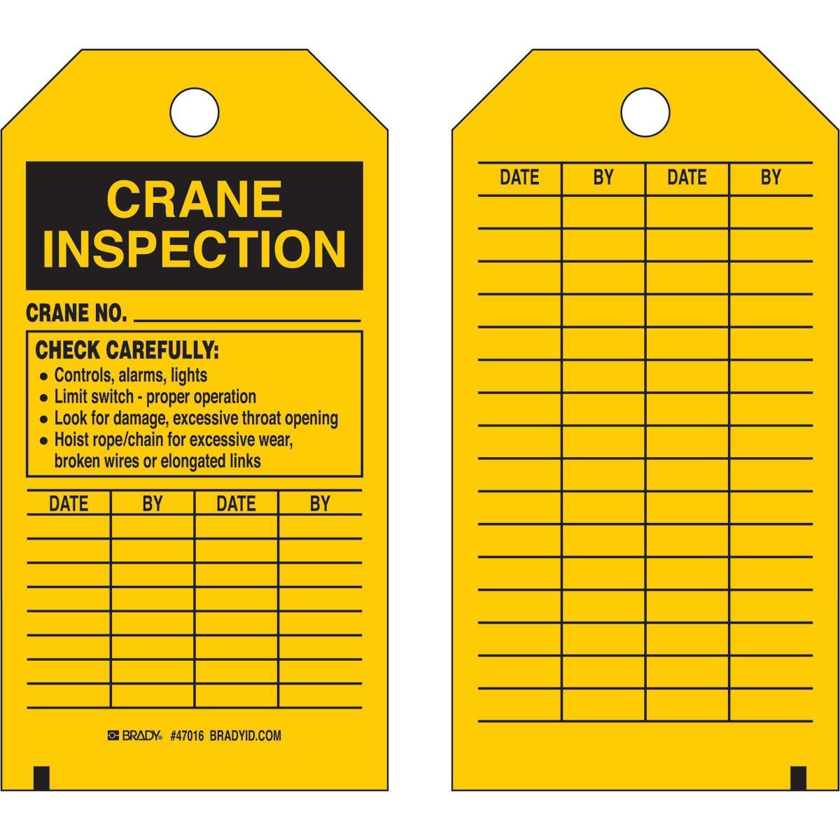 Brady® 47016 Safety & Facility Tags