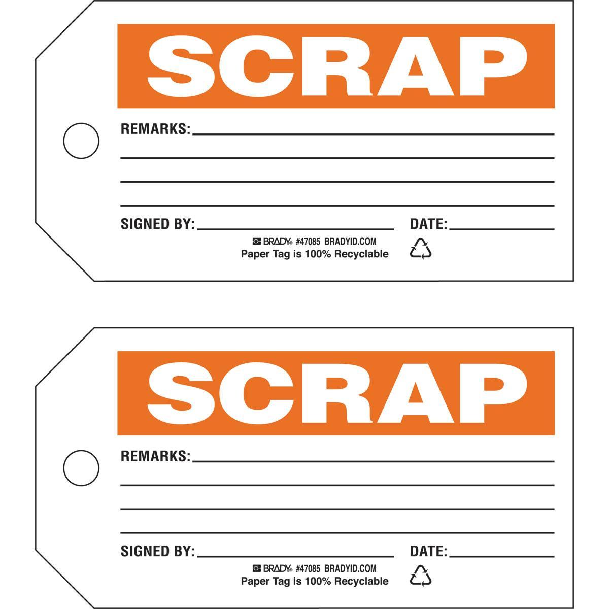 Brady® 47085 Safety & Facility Tags