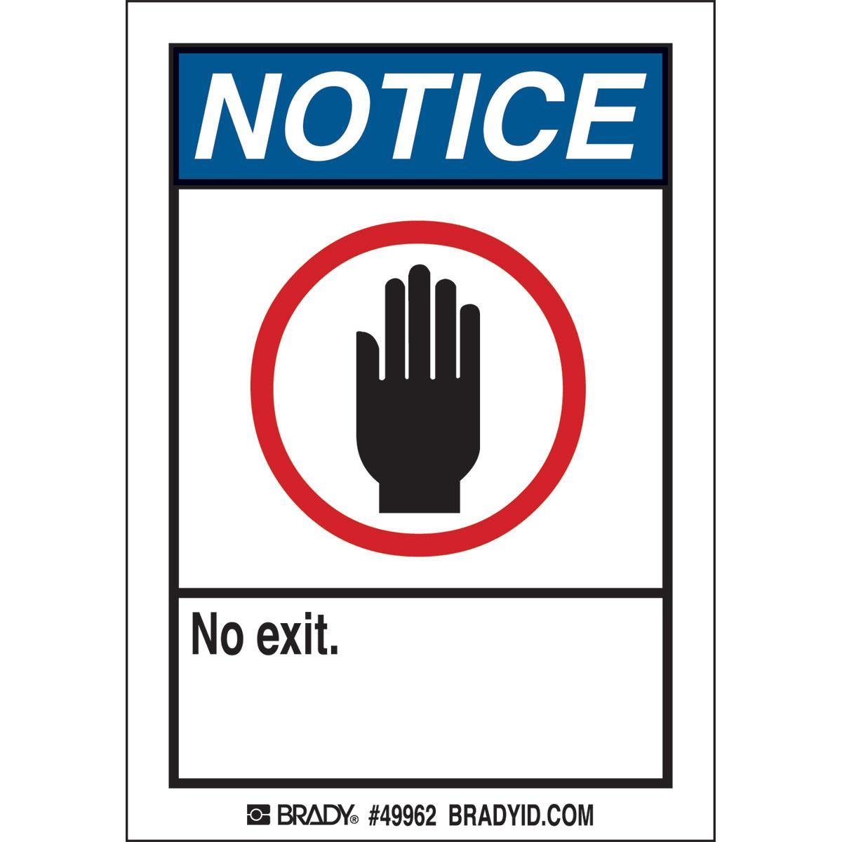 Brady® 49962 Fire, Emergency, Exit & First Aid Signs