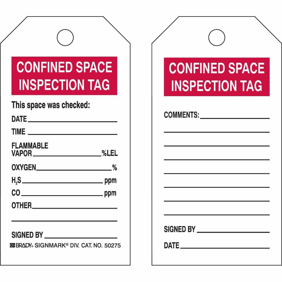 Brady® 50275 Safety & Facility Tags