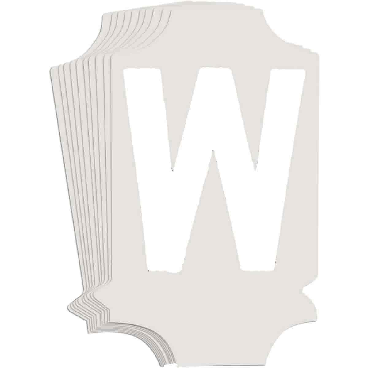 Brady® 5040P-W Letters & Numbers