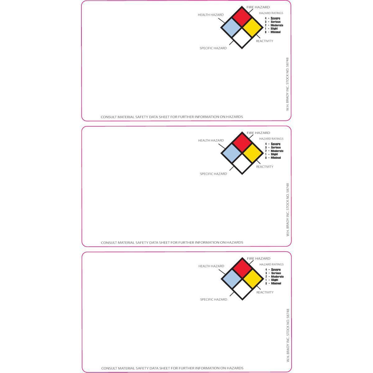 Brady® 58748 Safety & Facility Labels