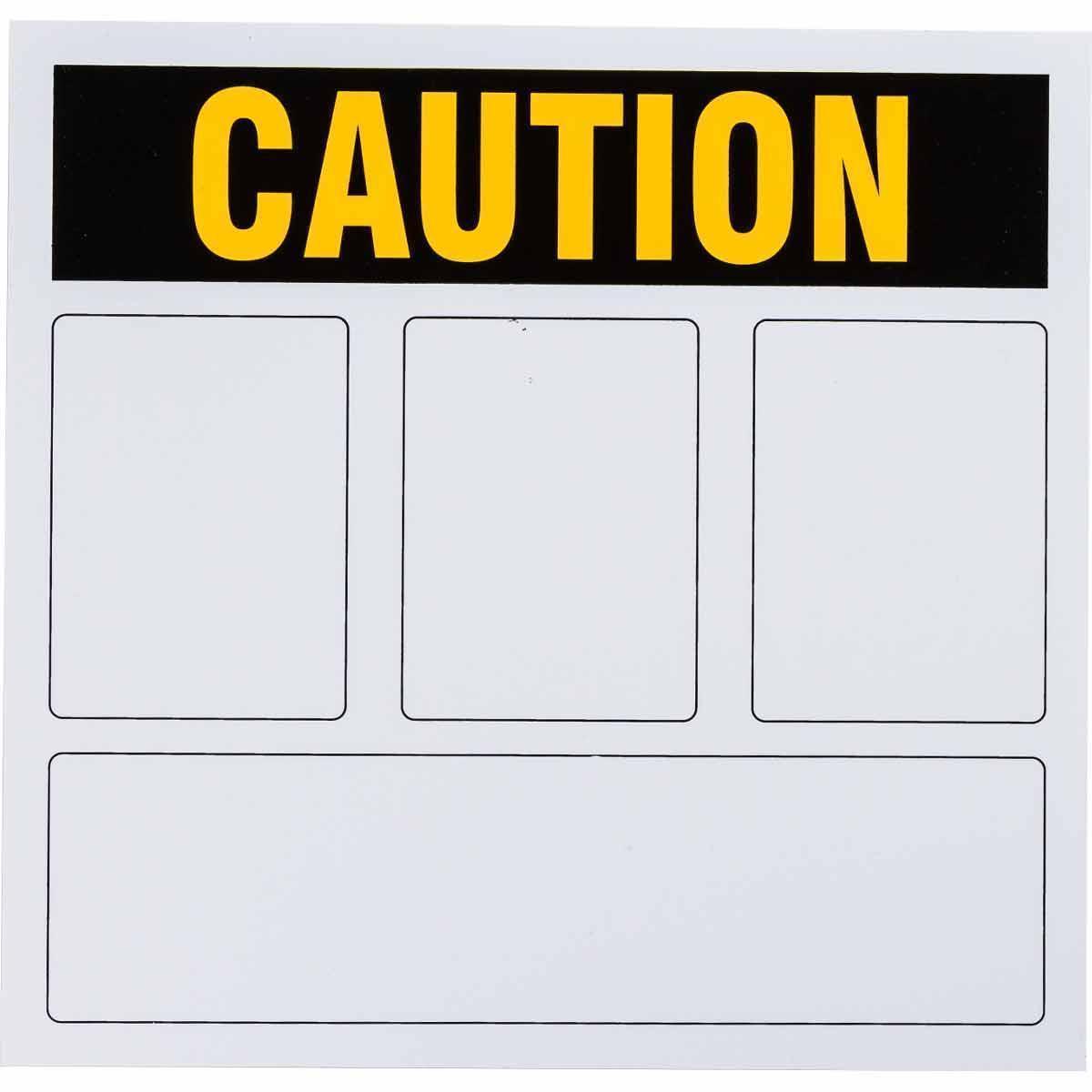 Brady® 596-33 Blank Signs & Preprinted Headers