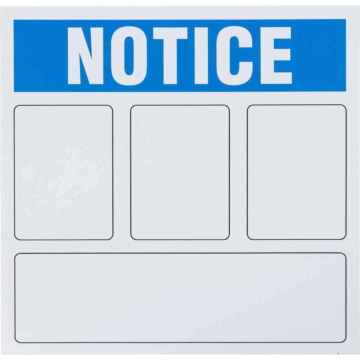 Brady® 596-53 Blank Signs & Preprinted Headers