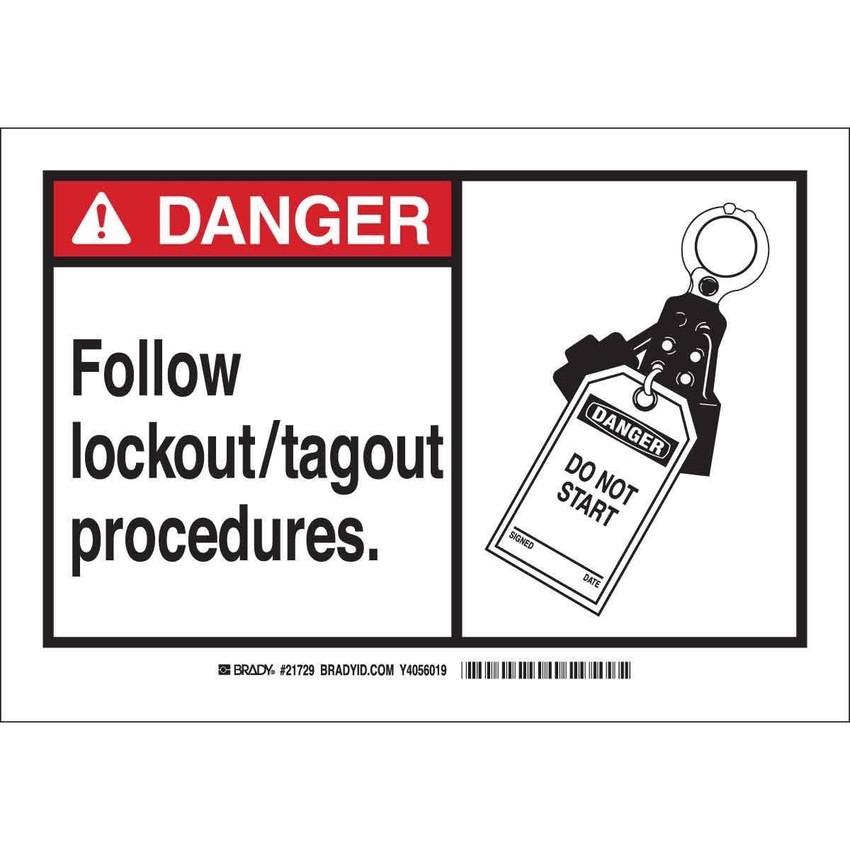 Brady® 49847 Accident Prevention Signs