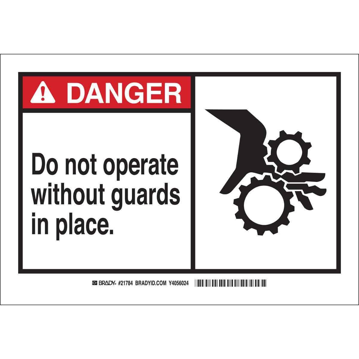 Brady® 49830 Accident Prevention Signs