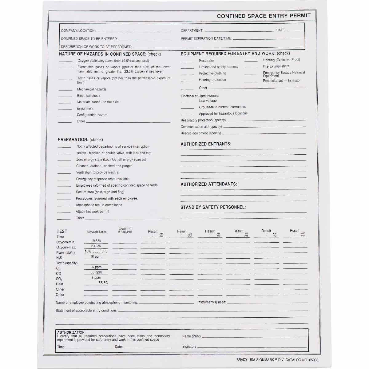 Brady® 65936 Safety Info Centers & Posters