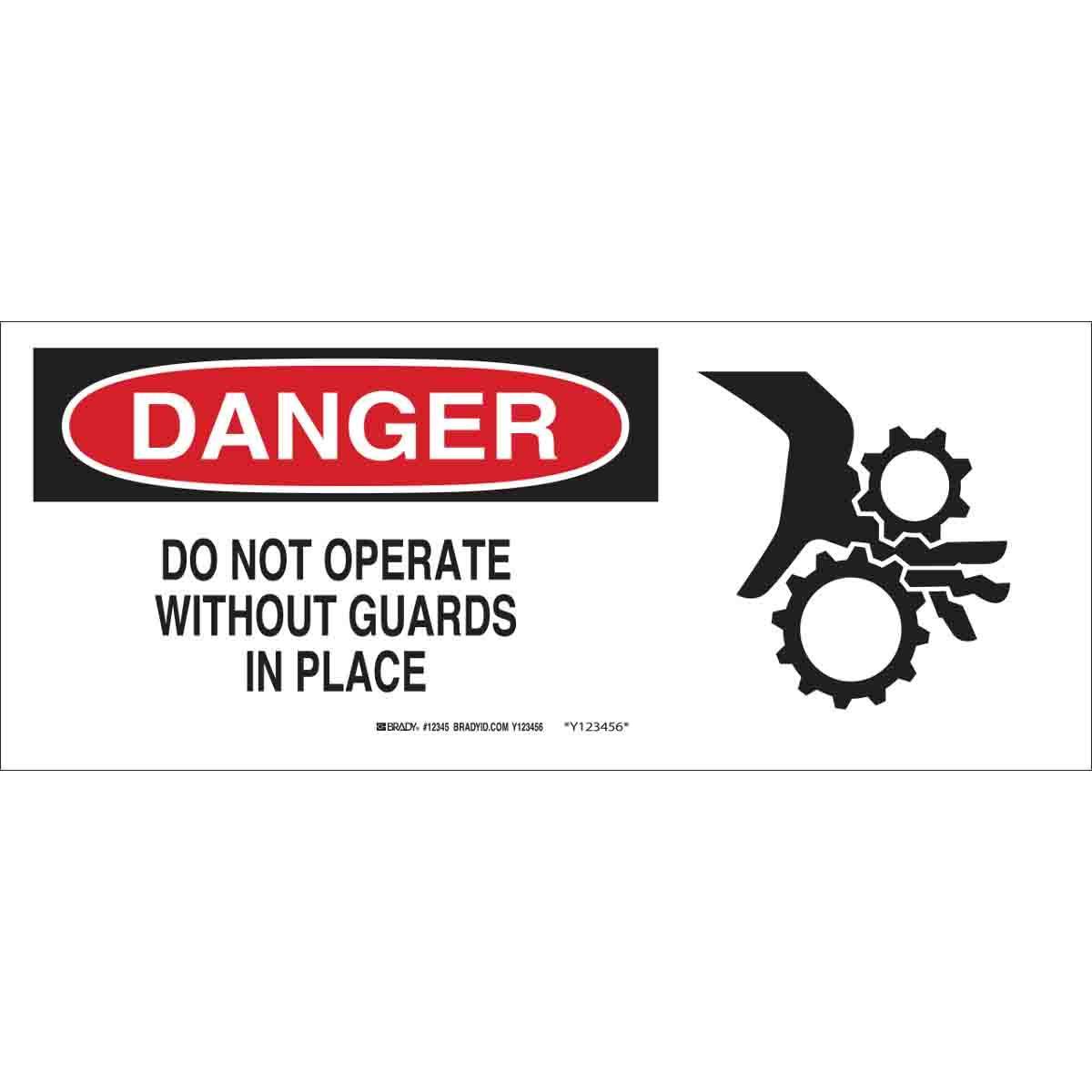 Brady® 69131 Accident Prevention Signs