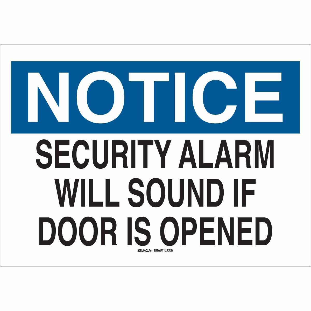Brady® 70522 Access & Security Signs