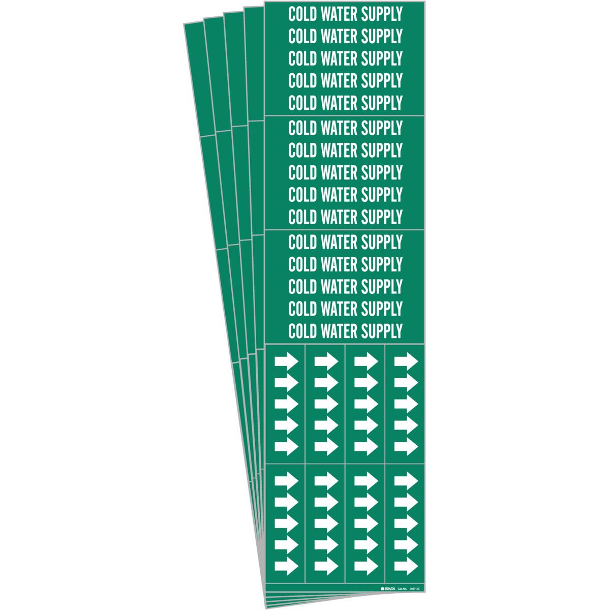 Brady® 7296-4-PK Pipe Markers