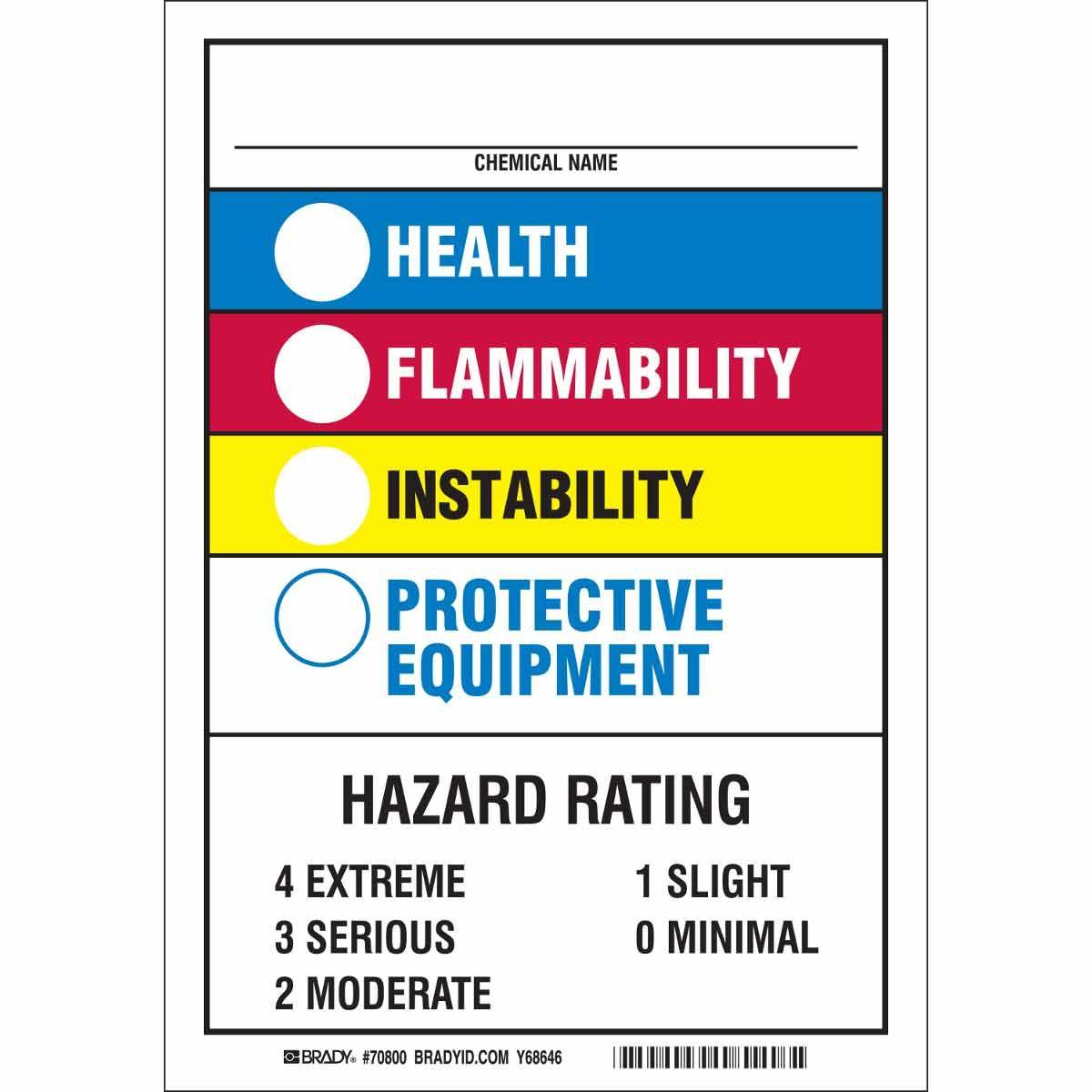 Brady® 70800 Safety & Facility Labels