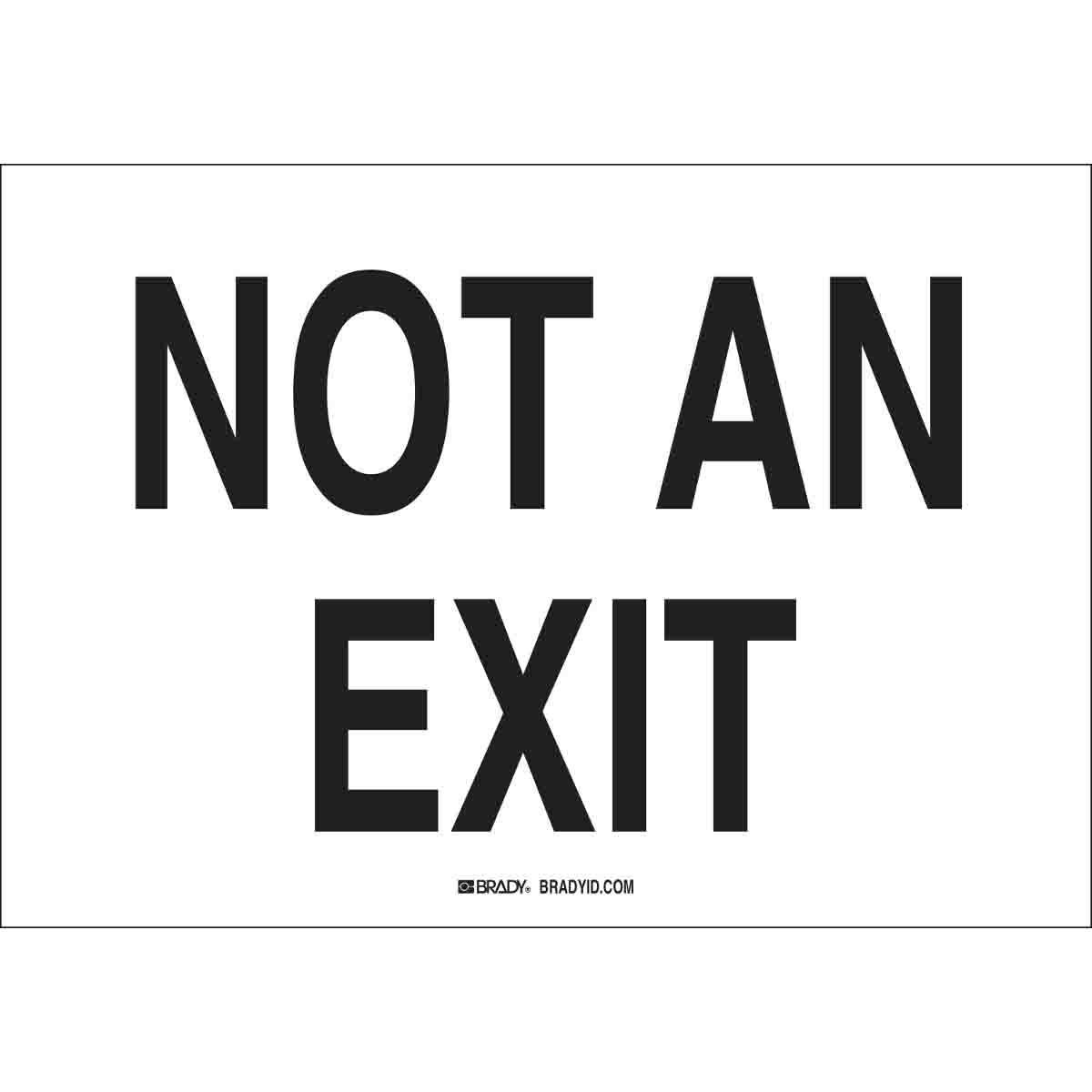 Brady® 71015 Fire, Emergency, Exit & First Aid Signs