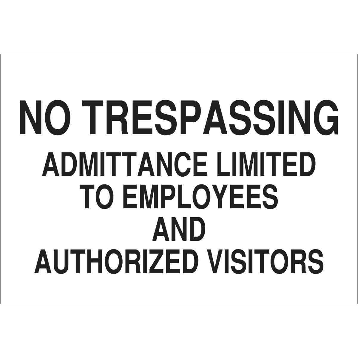 Brady® 84249 Access & Security Signs