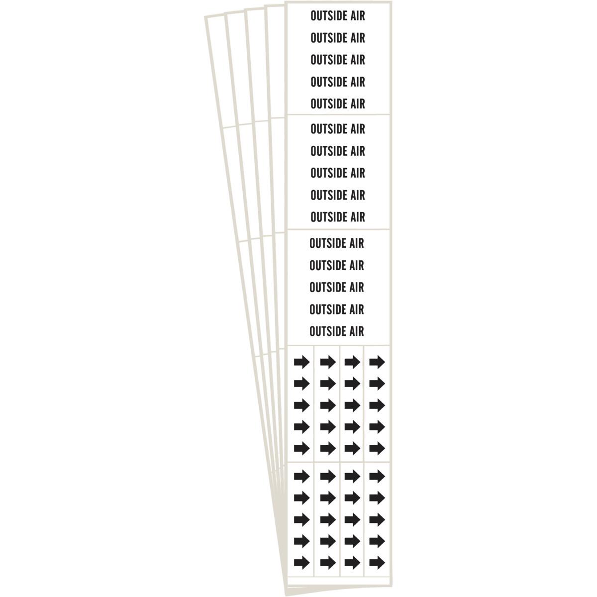 Brady® 7304-4-PK Pipe Markers