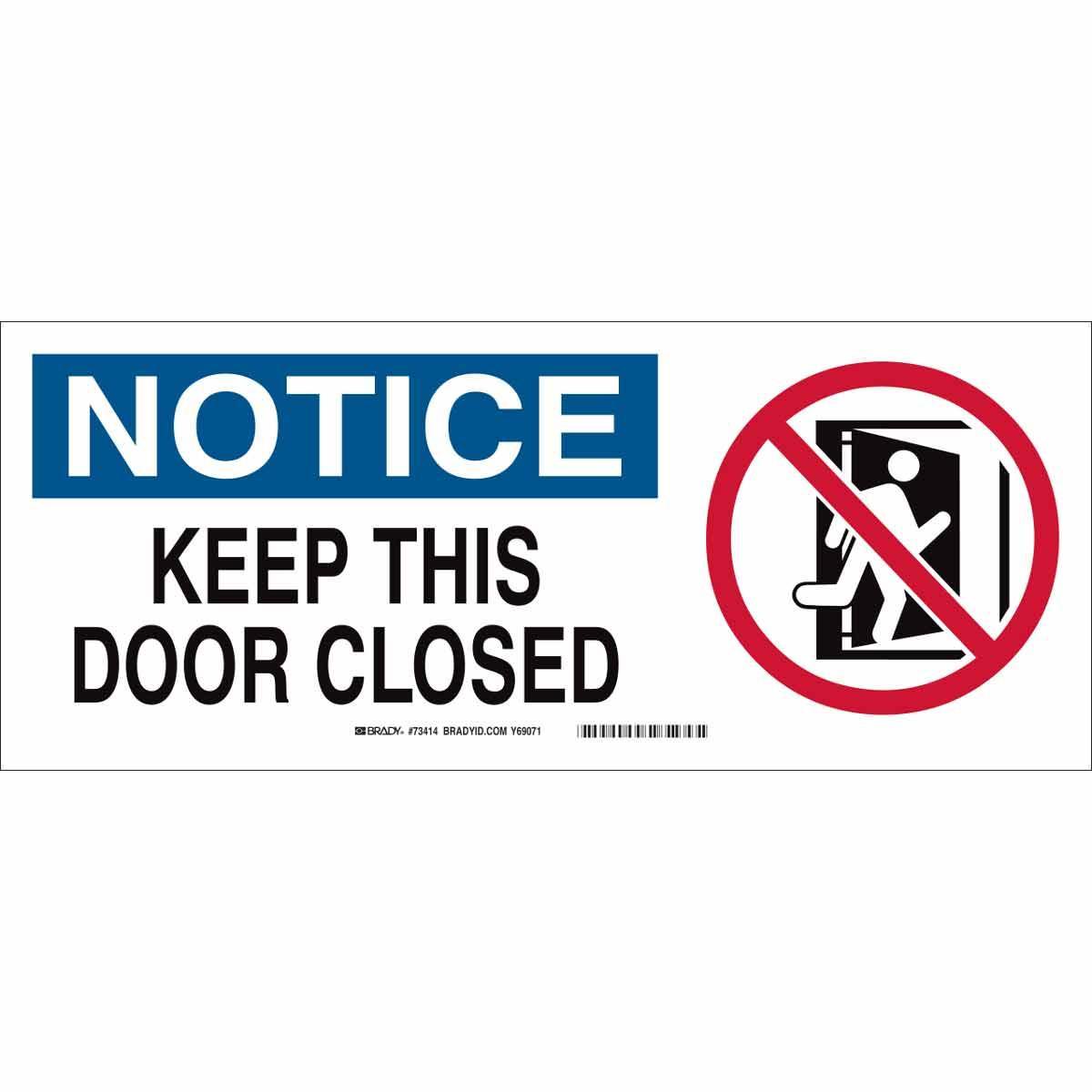 Brady® 73414 Access & Security Signs