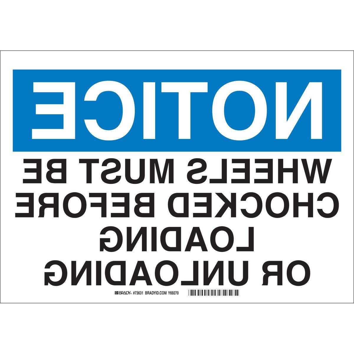 Brady® 73631 Accident Prevention Signs