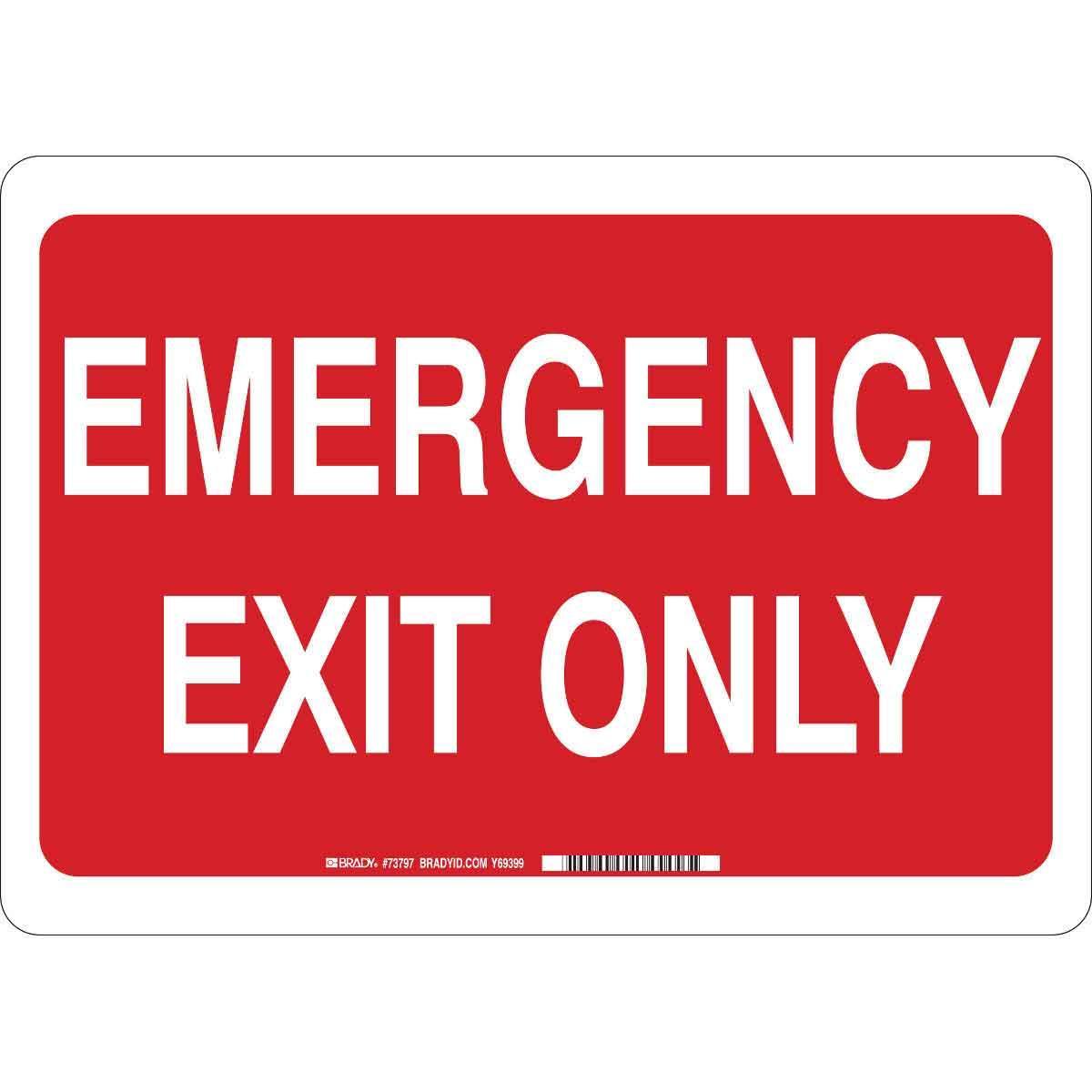 Brady® 73797 Fire, Emergency, Exit & First Aid Signs
