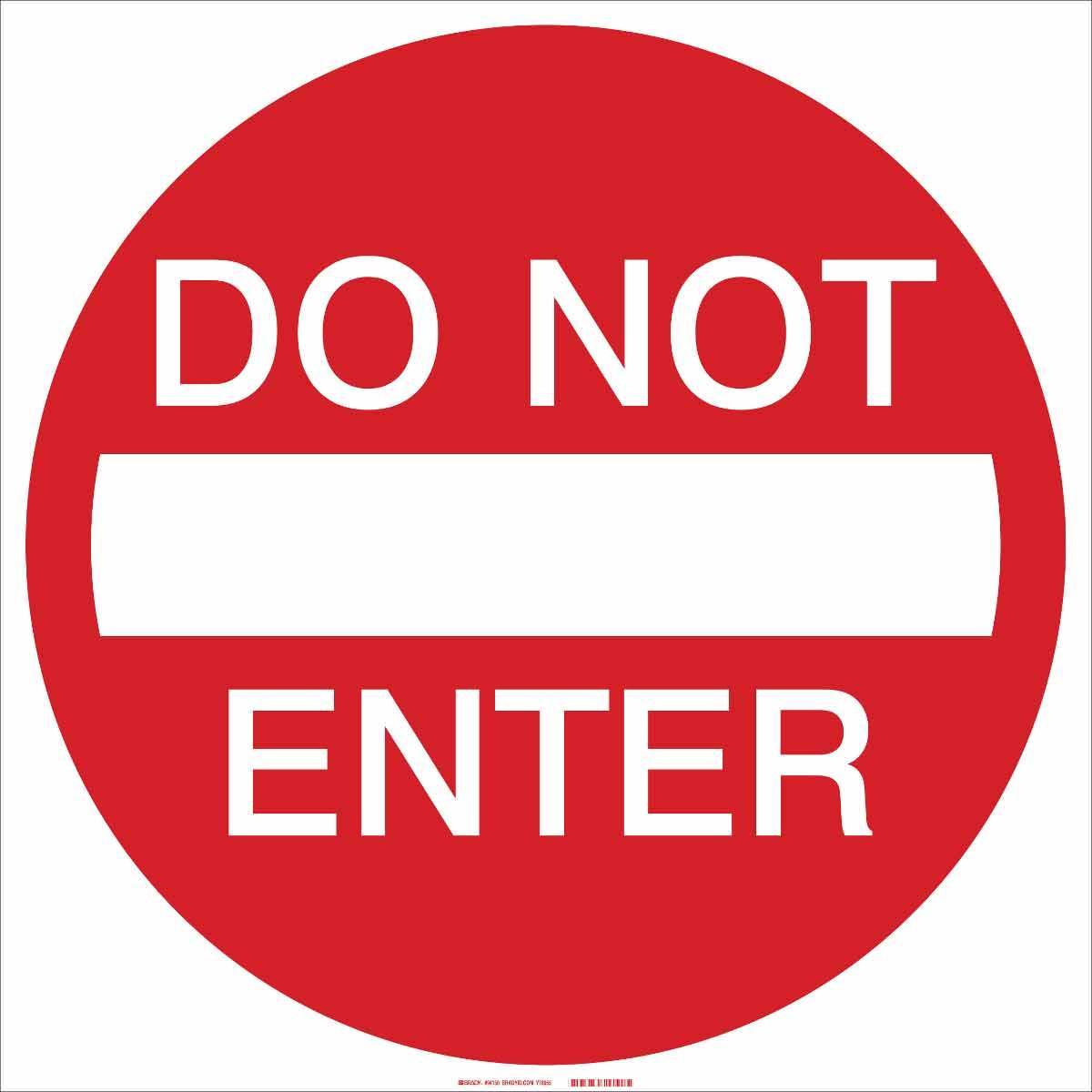 Brady® 75093 Access & Security Signs