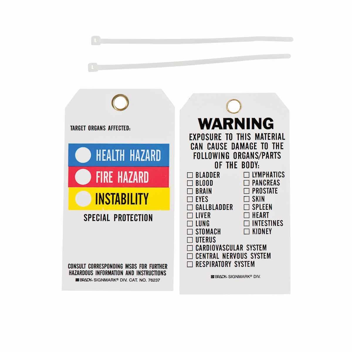 Brady® 76237 Safety & Facility Tags