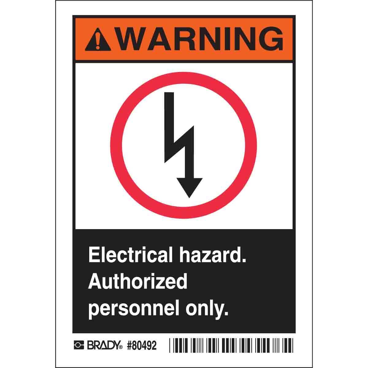 Brady® 80492 Accident Prevention Signs