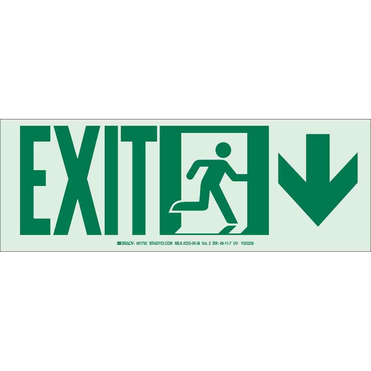 Brady® 81792 Fire, Emergency, Exit & First Aid Signs
