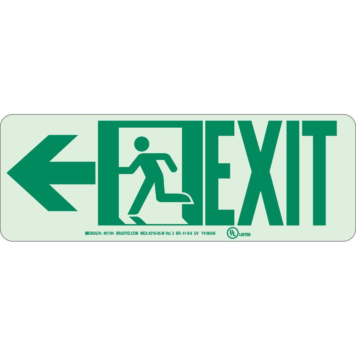 Brady® 81797 Fire, Emergency, Exit & First Aid Signs