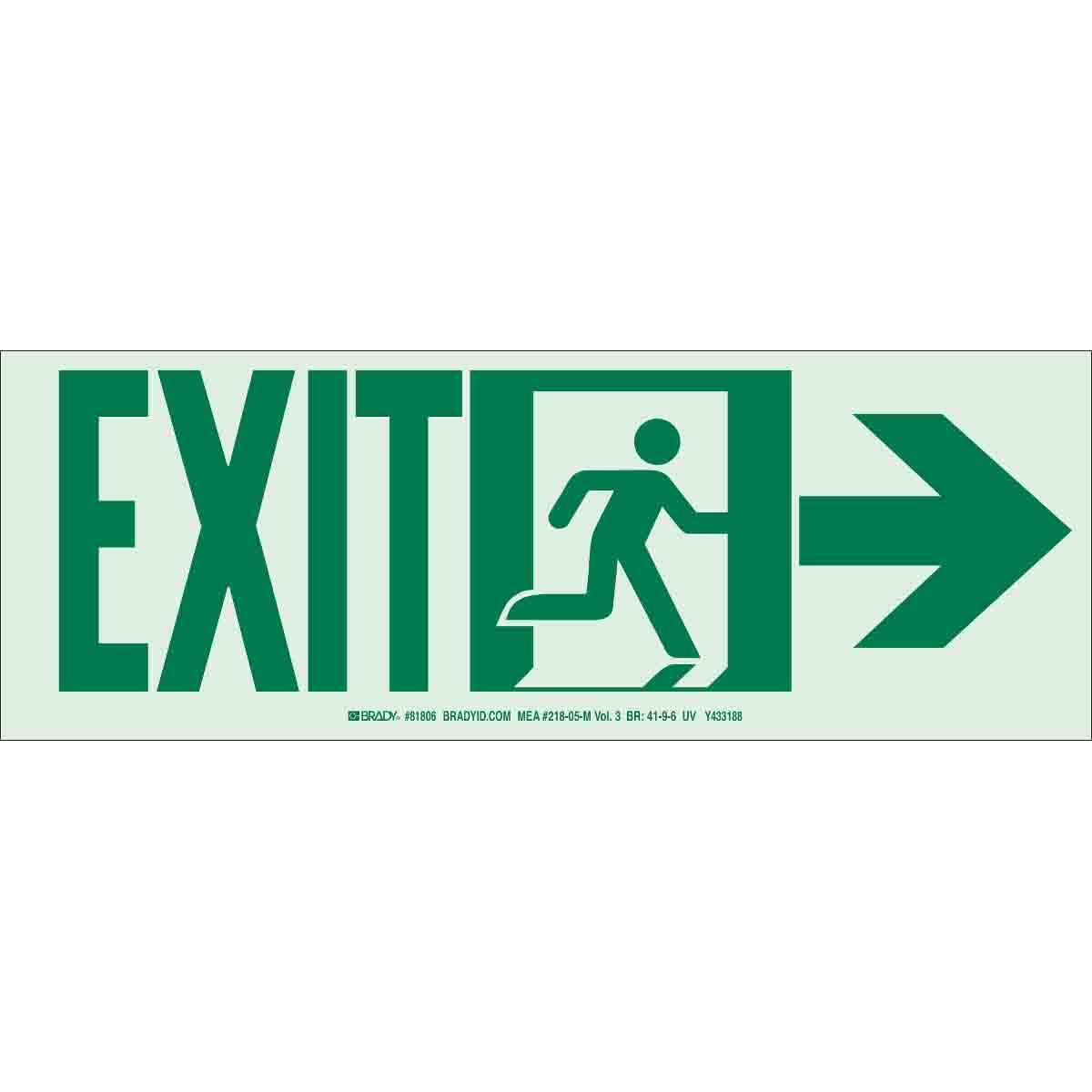 Brady® 81808 Fire, Emergency, Exit & First Aid Signs