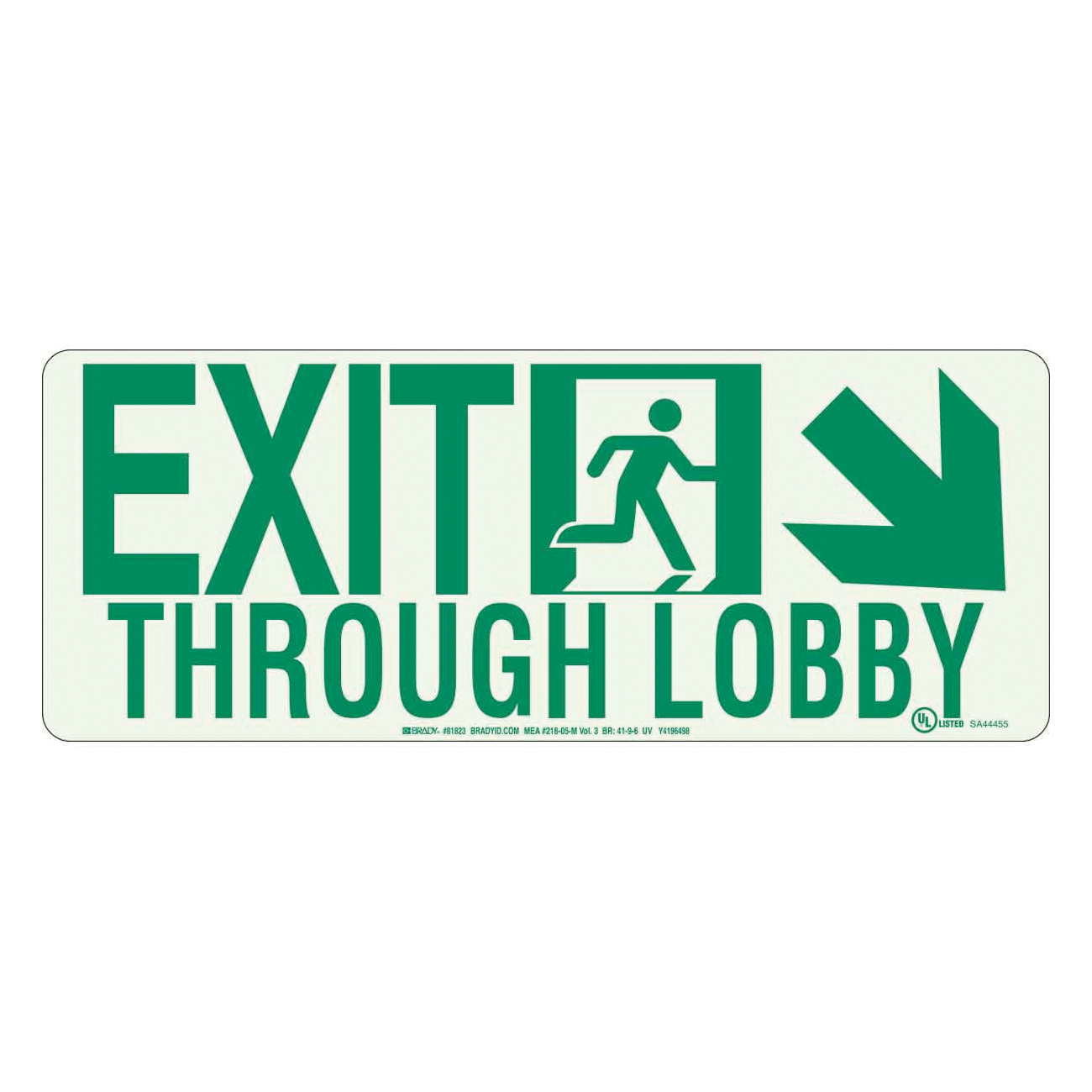 Brady® 81823 Fire, Emergency, Exit & First Aid Signs