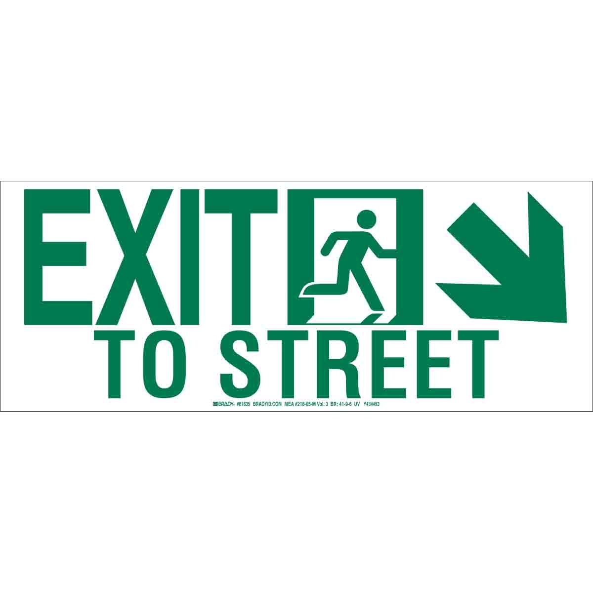 Brady® 81834 Fire, Emergency, Exit & First Aid Signs
