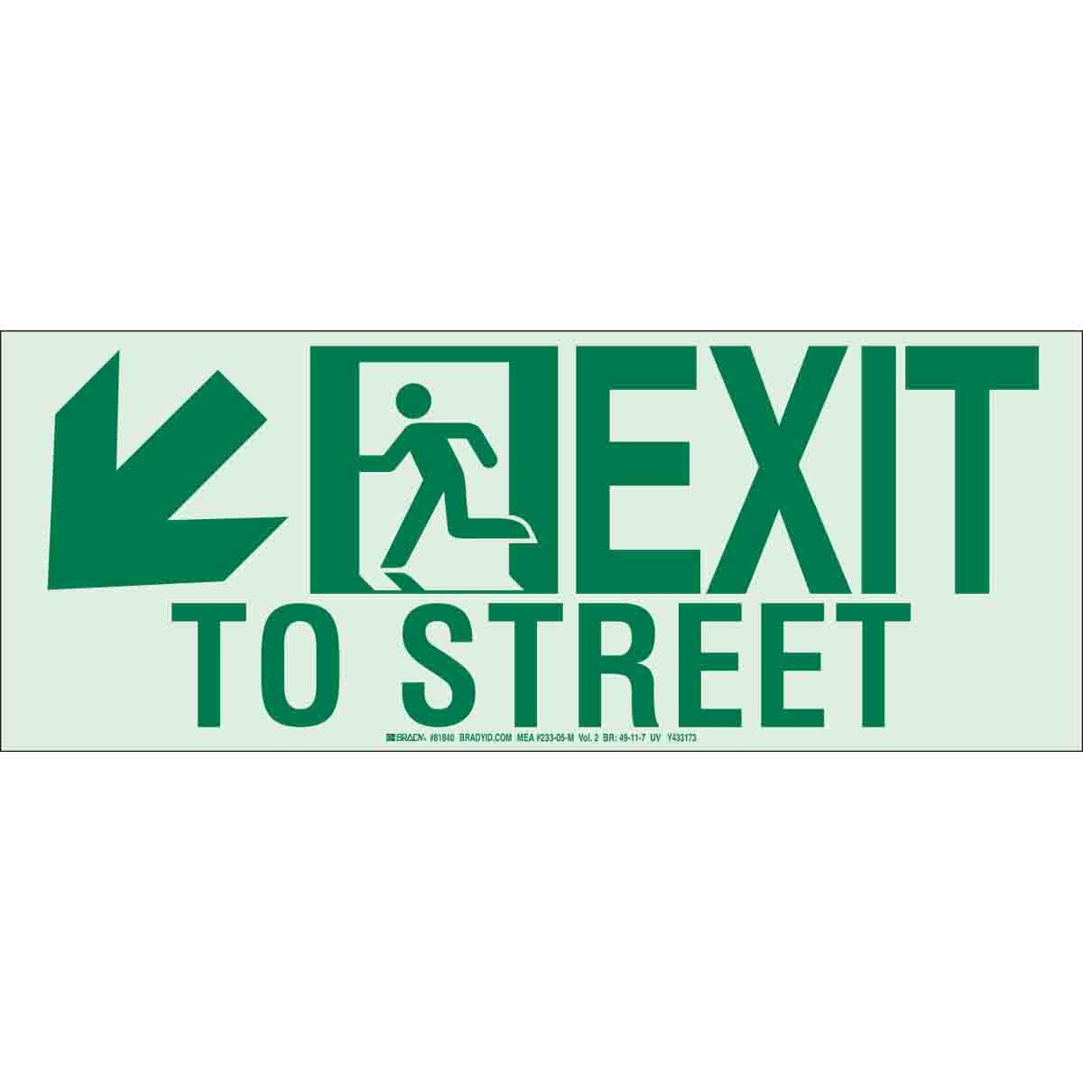 Brady® 81838 Fire, Emergency, Exit & First Aid Signs