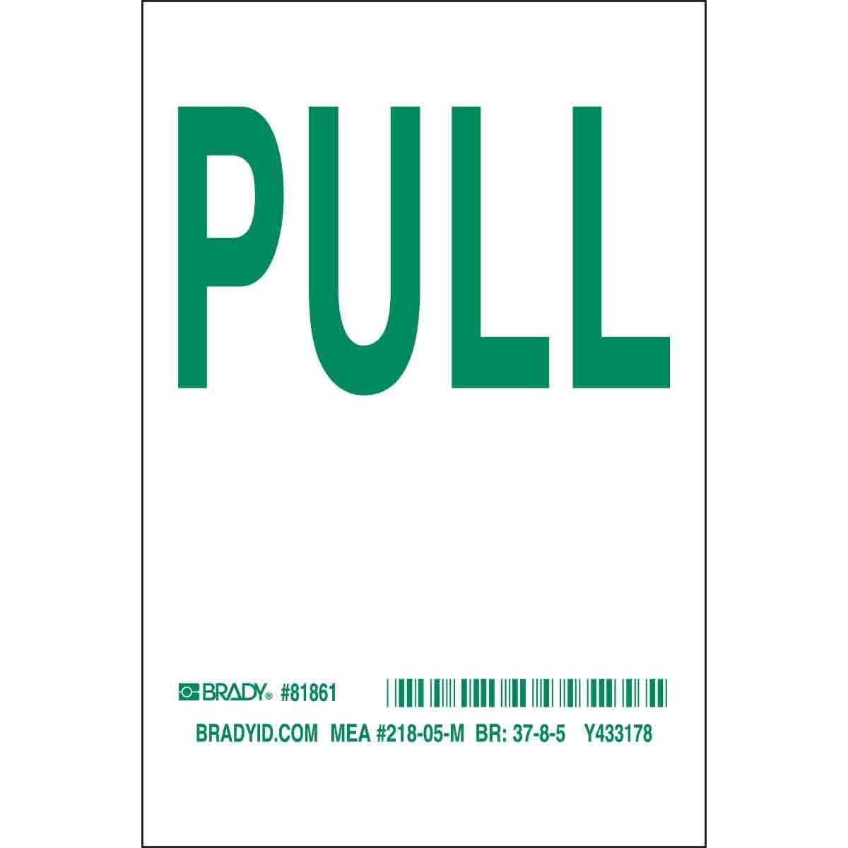 Brady® 81862 Access & Security Signs