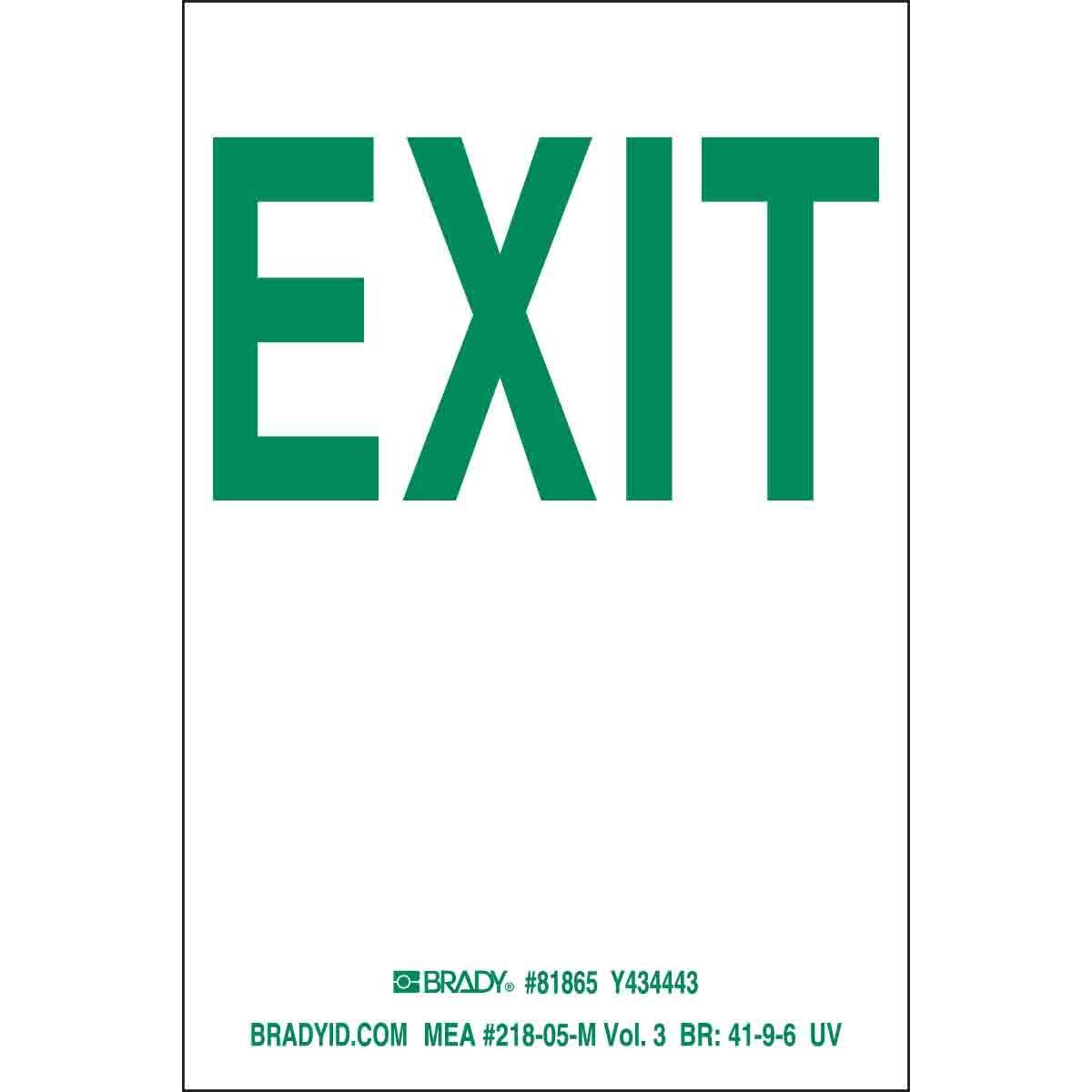 Brady® 81865 Access & Security Signs