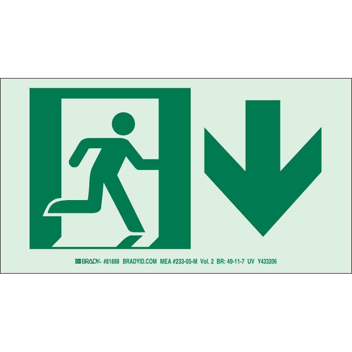 Brady® 81888 Fire, Emergency, Exit & First Aid Signs