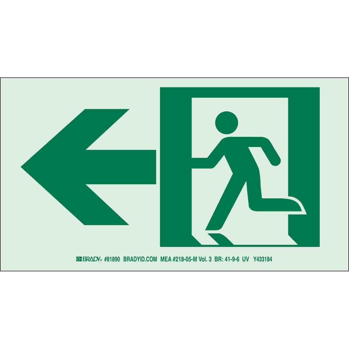 Brady® 81892 Fire, Emergency, Exit & First Aid Signs