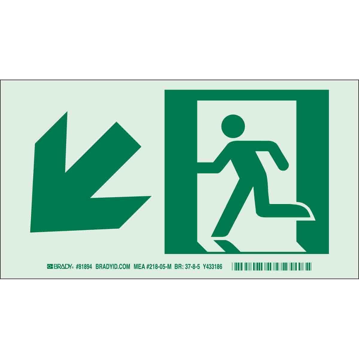 Brady® 81895 Fire, Emergency, Exit & First Aid Signs