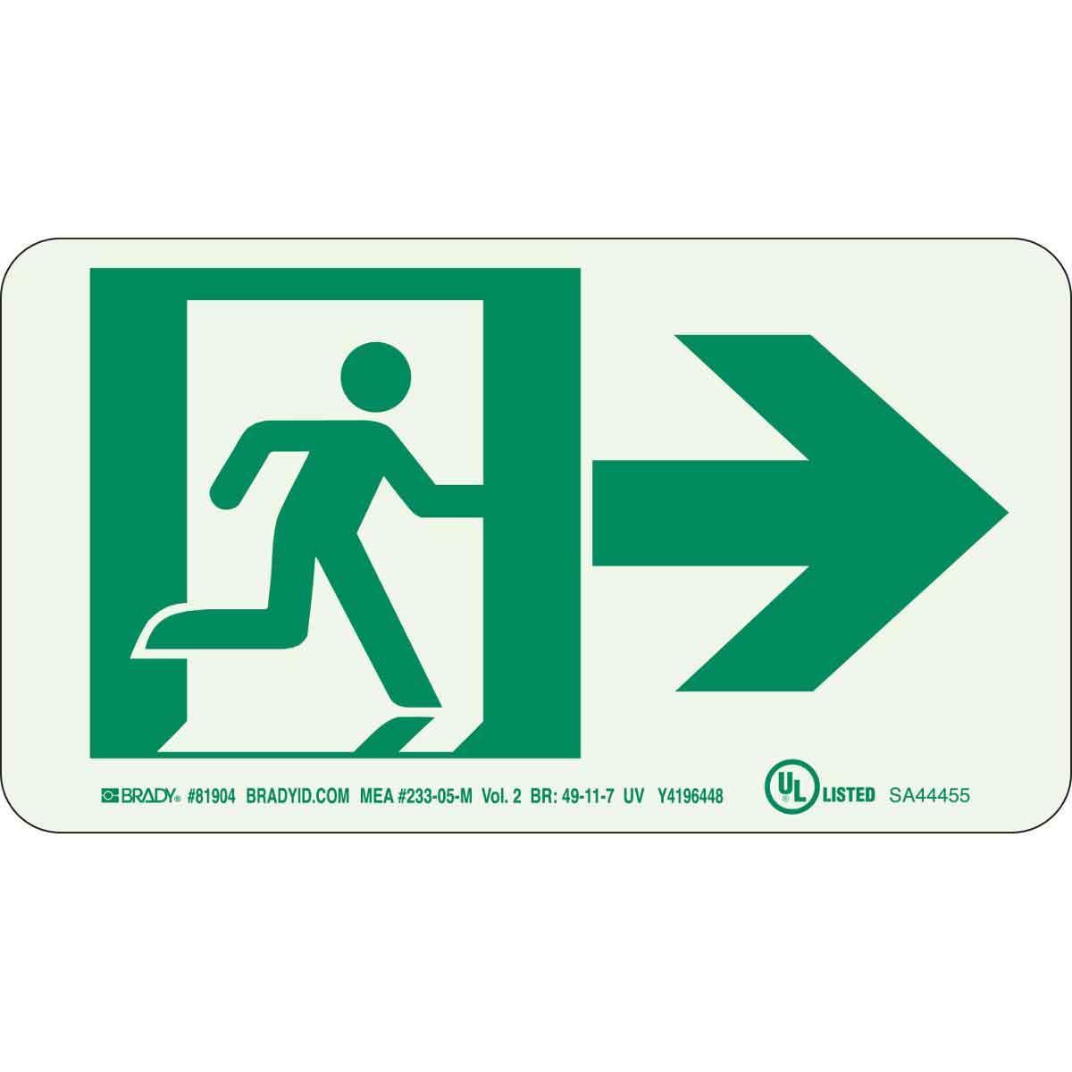 Brady® 81904 Fire, Emergency, Exit & First Aid Signs