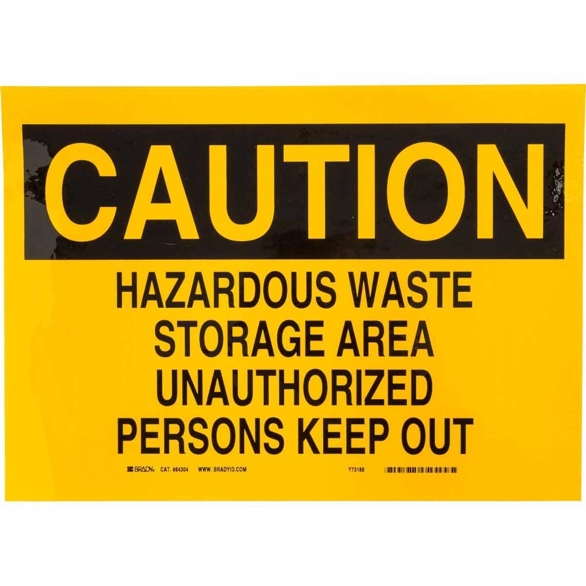 Brady® 84304 Chemical & Hazardous Material Signs